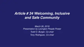 Building a Welcoming and Inclusive Community: Lexington People Power Advocacy