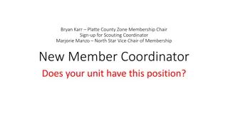 Role of New Member Coordinator (NMC) in Scouting