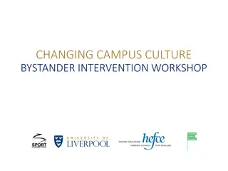 Creating Safe Campus Environments: Bystander Intervention Workshop Overview