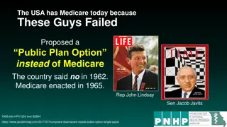 Evolution of Healthcare Policy: From Failed Public Plan Option to Medicare