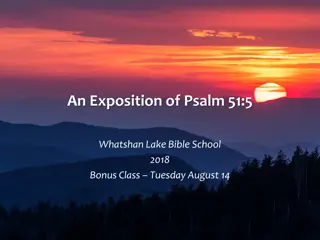 Psalm 51:5 - Exposition and Reflection