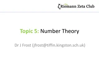 Understanding Number Theory with Dr. J. Frost