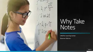 Importance of Good Note-Taking Strategies in Learning