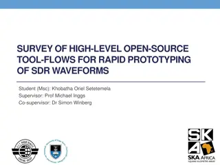 Survey of High-Level Open-Source Tool-Flows for Rapid Prototyping of SDR Waveforms