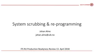 Overview of ALICE ITS UPGRADE System Scrubbing and FPGA Programming