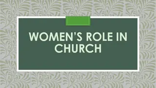 The Role of Women in the Church: Understanding Biblical Perspectives