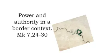 Power and Authority in a Border Context: Mark 7:24-30