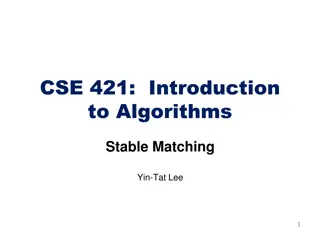 Stable Matching Problem and Gale-Shapley Algorithm Overview