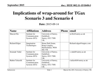 Implications of Wrap-Around for TGax Scenarios 3 and 4