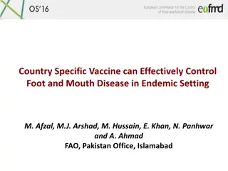 Developing Country-Specific Vaccines for Foot and Mouth Disease Control in Pakistan