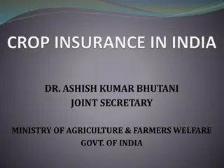 Agriculture and Farmers Welfare in India: Overview of Policies and Statistics