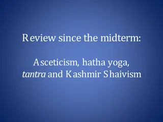 Asceticism, Hatha Yoga, Tantra, and Kashmir Shaivism