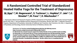 Standardized Heated Hatha Yoga for Depression Treatment Study