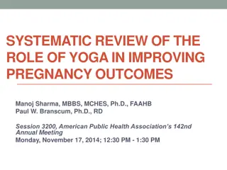 Yoga's Impact on Pregnancy Outcomes: A Systematic Review