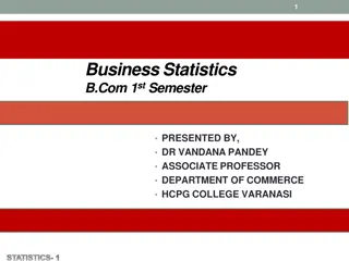 Understanding Business Statistics: Introduction, Origin, and Meaning