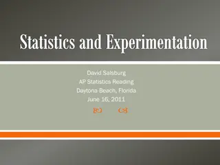 Experimentation and Results in Statistics: Lessons from Past Studies