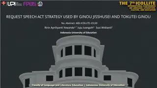 Speech Act Strategies Used in Ginou Jisshusei and Tokutei Ginou