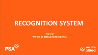 Recognition System and Criteria for Eligibility Overview