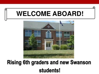 Swanson Middle School Information for Rising 6th Graders