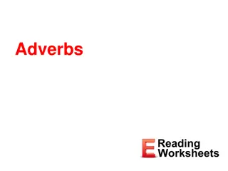 Adverbs: Usage and Examples