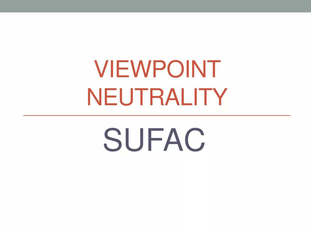 Viewpoint Neutrality in Student Fee Allocations