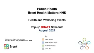 Brent Health Matters NHS Health and Wellbeing Events - August 2024