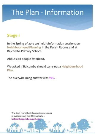 Balcombe Neighbourhood Plan: Community Engagement and Development Strategy