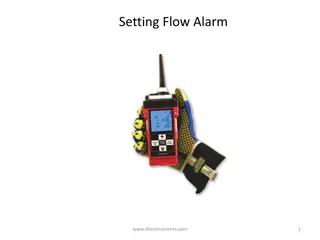 Setting Flow Alarm Maintenance Procedure