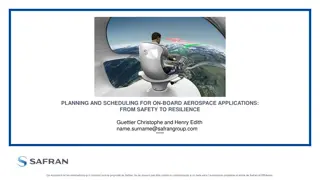 Planning and Scheduling for On-Board Aerospace Applications: From Safety to Resilience