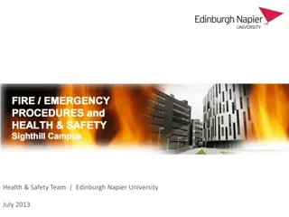 Fire and Emergency Procedures at Edinburgh Napier University