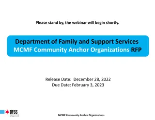 DFSS MCMF Community Anchor Organizations RFP Details