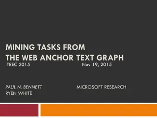 Basic Approach to Understanding User Tasks from Web Anchor Text Graph