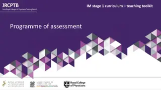 Internal Medicine Stage 1 Programme of Assessment Toolkit