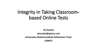 Enhancing Classroom Integrity Through Online Assessments