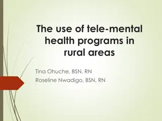 Transforming Mental Health Care in Rural Areas through Tele-Mental Health Programs