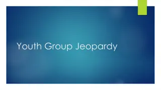 Fun and Entertaining Youth Group Jeopardy Game