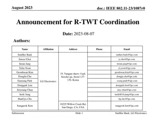 Announcement of OBSS R-TWT Coordination in Multi-BSS Environment