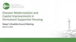 Elevator Modernization Program and Capital Improvements in Permanent Supportive Housing