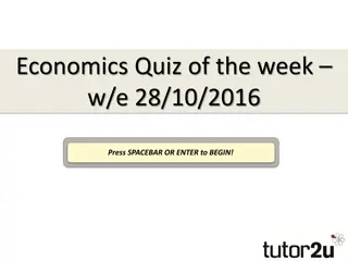 Economics Quiz of the Week - 28/10/2016