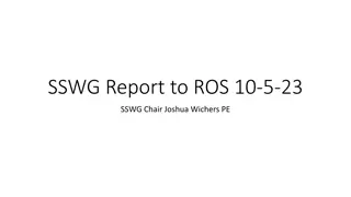 ERCOT SSWG Report to ROS Meeting - Updates and Recommendations