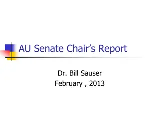 AU Senate Chairs Report for February 2013