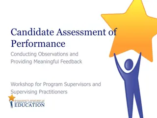 Enhancing Performance Assessment Through Observations and Feedback