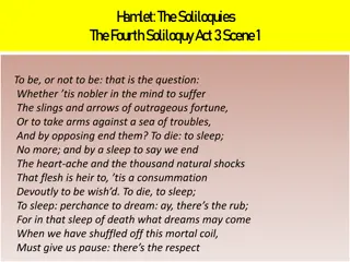 Reflections on Life and Death in Hamlet's Soliloquies