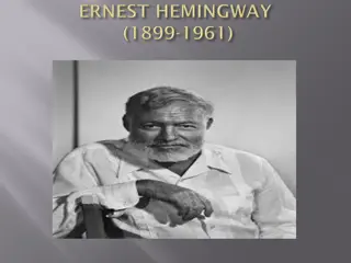 Hemingway: A Literary Portrait of the Lost Generation