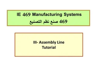 Manufacturing Systems Assembly Line Tutorial