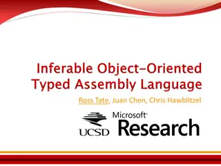 Typed Assembly Language and Type Inference in Program Compilation