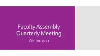 UWT Faculty Assembly Winter 2021 Meeting Highlights