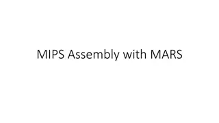 Introduction to MIPS Assembly Programming with MARS