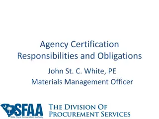 A Comprehensive Guide to Procurement Certification Responsibilities and Obligations