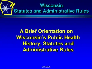 Wisconsin Public Health Statutes Overview